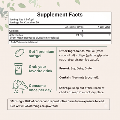 Premium Astaxanthin - 24mg Extra Strength