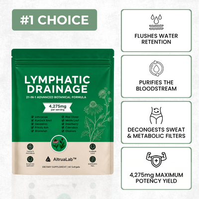AltruaLab Lymphatic Drainage Support - 21-in-1 Herbal Blend