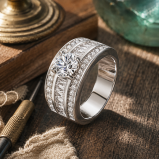 FINAL - Silver Strong Heart Ring
